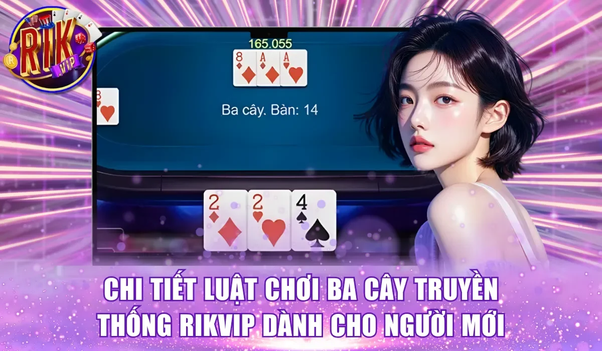 Chi tiết luật chơi ba cây truyền thống RikVip dành cho người mới